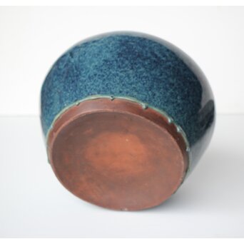 石湾/石灣窯 窯変釉 紫砂胎甕　P484 