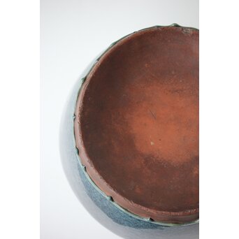 石湾/石灣窯 窯変釉 紫砂胎甕　P484 