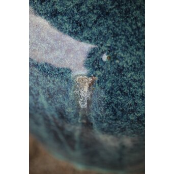 石湾/石灣窯 窯変釉 紫砂胎甕　P484 