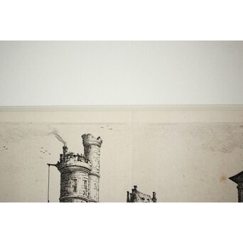 Jacques Callot  ジャックカロ View of the Pont-Neuf 銅版画　Z517 