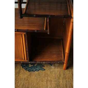 竹製飾棚/茶棚　U358 