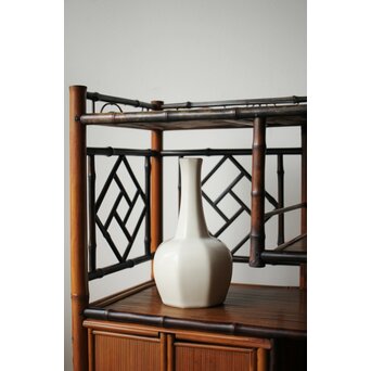 斎藤陶斎/三郎 白磁面取壺　P485 