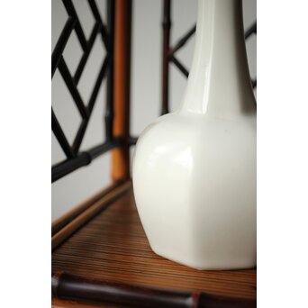 斎藤陶斎/三郎 白磁面取壺　P485 