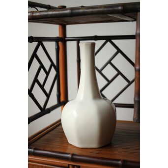 斎藤陶斎/三郎 白磁面取壺　P485 