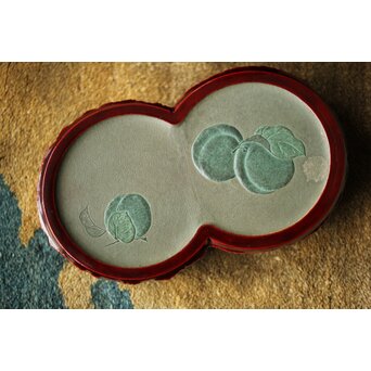 松枝不入 雪月花 竹茶箱　Q364 