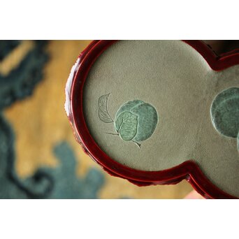 松枝不入 雪月花 竹茶箱　Q364 