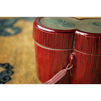 松枝不入 雪月花 竹茶箱　Q364 