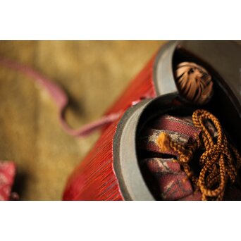 松枝不入 雪月花 竹茶箱　Q364 