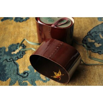 松枝不入 雪月花 竹茶箱　Q364 