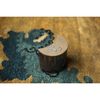 松枝不入 雪月花 竹茶箱　Q364 