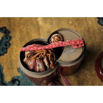 松枝不入 雪月花 竹茶箱　Q364 