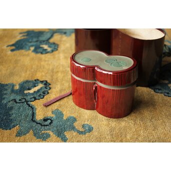 松枝不入 雪月花 竹茶箱　Q364 