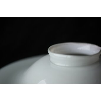 乳白青色輪線 千段巻電笠 照明　A473 