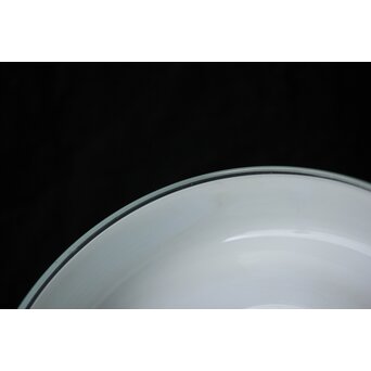 乳白青色輪線 千段巻電笠 照明　A473 