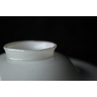 乳白青色輪線 千段巻電笠 照明　A473 