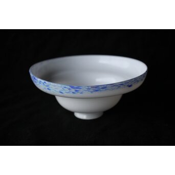 乳白吹雪ガラス電笠 照明　A474 