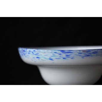 乳白吹雪ガラス電笠 照明　A474 