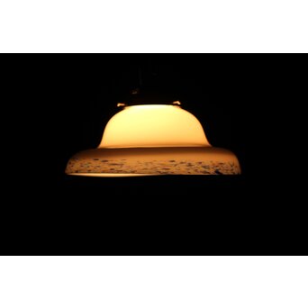 乳白吹雪ガラス電笠 照明　A474 