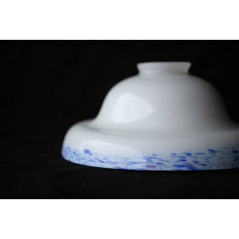 乳白吹雪ガラス電笠 照明　A474 