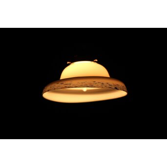 乳白吹雪ガラス電笠 照明　A474 