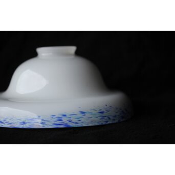 乳白吹雪ガラス電笠 照明　A474 