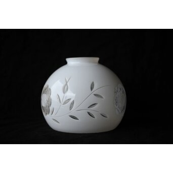 乳白色 外切子電笠 照明　A475 