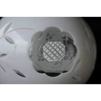 乳白色 外切子電笠 照明　A475 