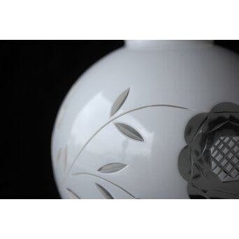 乳白色 外切子電笠 照明　A475 