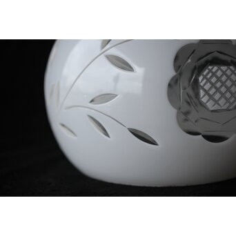 乳白色 外切子電笠 照明　A475 