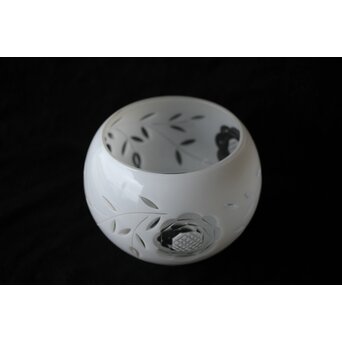 乳白色 外切子電笠 照明　A475 