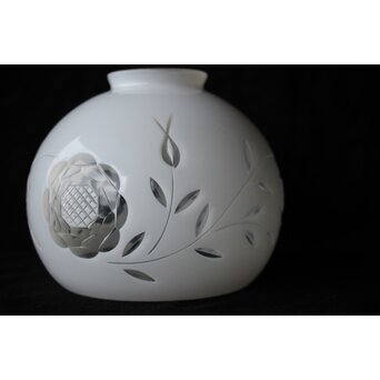 乳白色 外切子電笠 照明　A475 