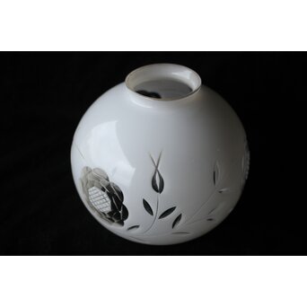 乳白色 外切子電笠 照明　A475 