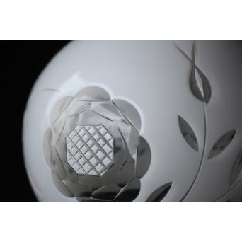 乳白色 外切子電笠 照明　A475 