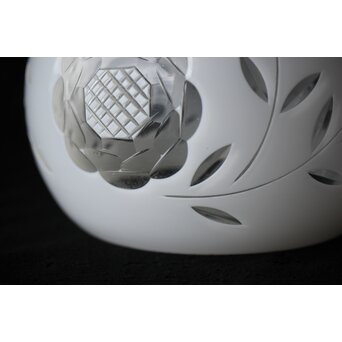 乳白色 外切子電笠 照明　A475 