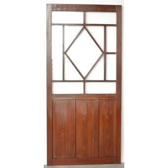 菱形カット ガラスドア　GD0227 ウラ