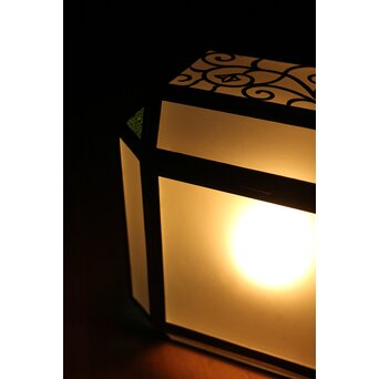 唐草文 色ガラス シャンデリア照明　A478Y 