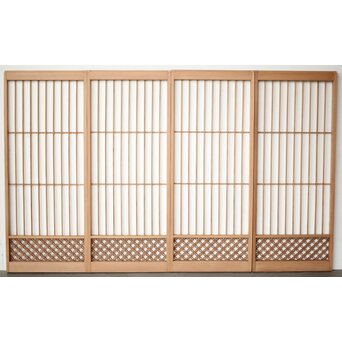 七宝紋 白木書院 4枚1組　R0409