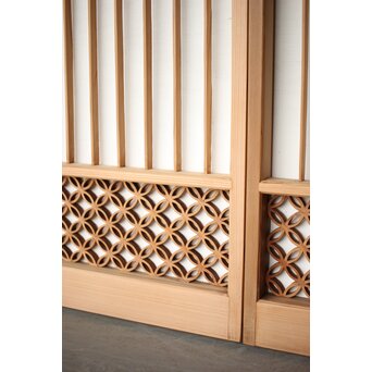 七宝紋 白木書院 4枚1組　R0409 