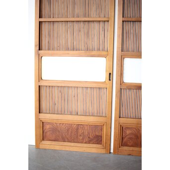 面取格子 細身格子戸 2枚1組　L1132 