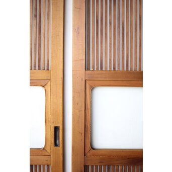 面取格子 細身格子戸 2枚1組　L1132 