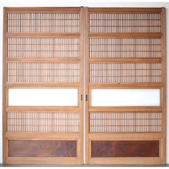障子枠付 格子戸 3枚1組　L1133 AB ウラ