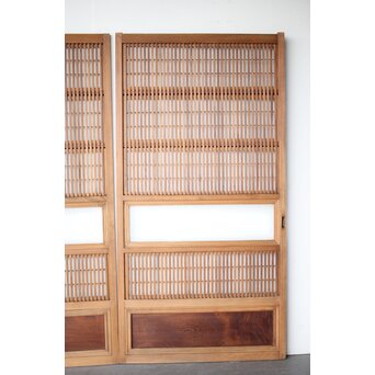 障子枠付 格子戸 3枚1組　L1133 