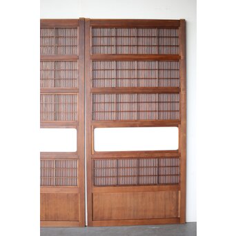 障子枠付 格子戸 2枚1組　L1134 