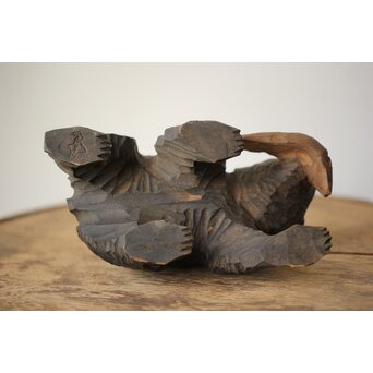 北海道 仁木産か 木彫熊　X463 