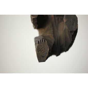 北海道 仁木産か 木彫熊　X463 