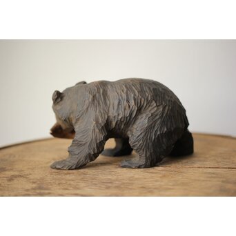 北海道 仁木産か 木彫熊　X463 