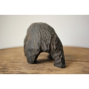 北海道 仁木産か 木彫熊　X463 