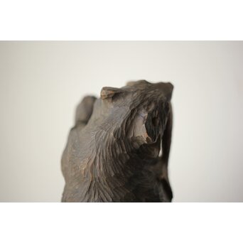 北海道 仁木産か 木彫熊　X463 