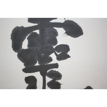 書家 宮島詠士【霊光】扁額　Z519 