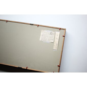 書家 上條信山【寄傲】まくり 額装　Z520 